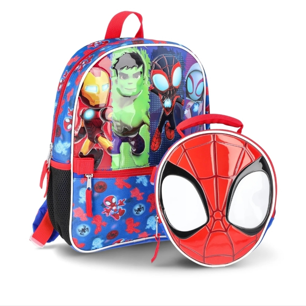 Marvel Spidey & Friends Toddler Backpack & Lunch Box Set